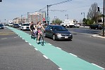 Bike Lane in Boston MA