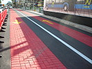 Light Train Tracks in Haifa Israel